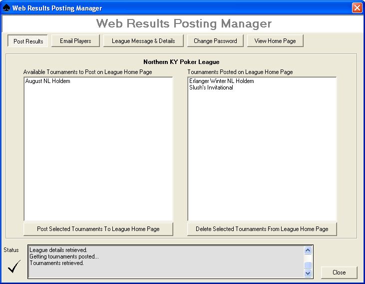 Poker Tournament Software